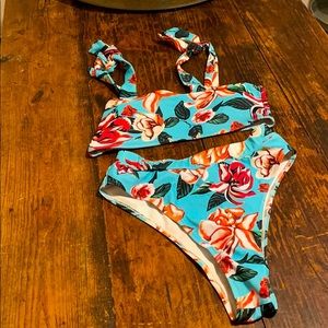 ZAFUL HIGH WAISTED BIKINI SET (padded and lined)
